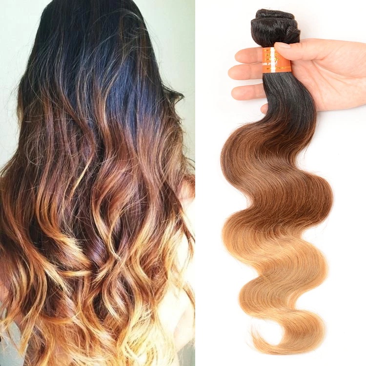 Virgin brazilian colored hair extensions 